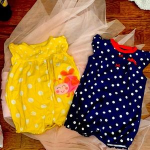 2 Carter’s onesies for summer